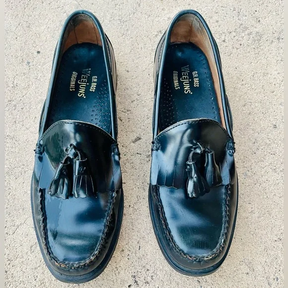 G.H.BASS Men's Layton Lug Weejuns® Tassel Loafers Size 8D - Picture 1 of 9